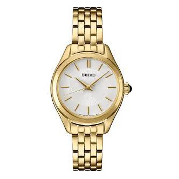 Seiko Goldtone White Dial Watch Meigs Jewelry Tahlequah, OK