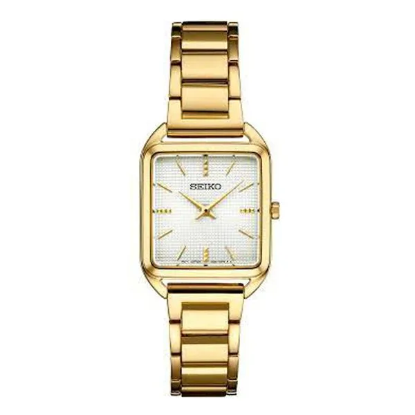 Seiko Goldtone White Dial Watch Meigs Jewelry Tahlequah, OK