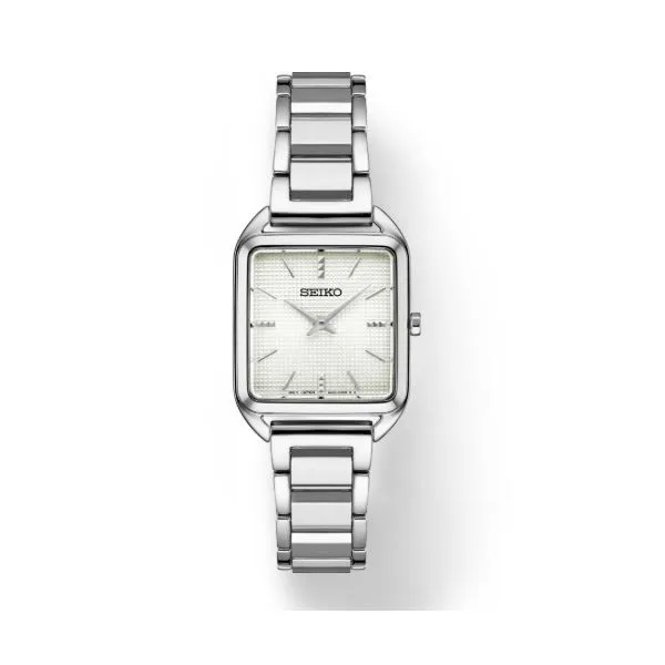 Seiko Silvertone Square Dial Watch Meigs Jewelry Tahlequah, OK