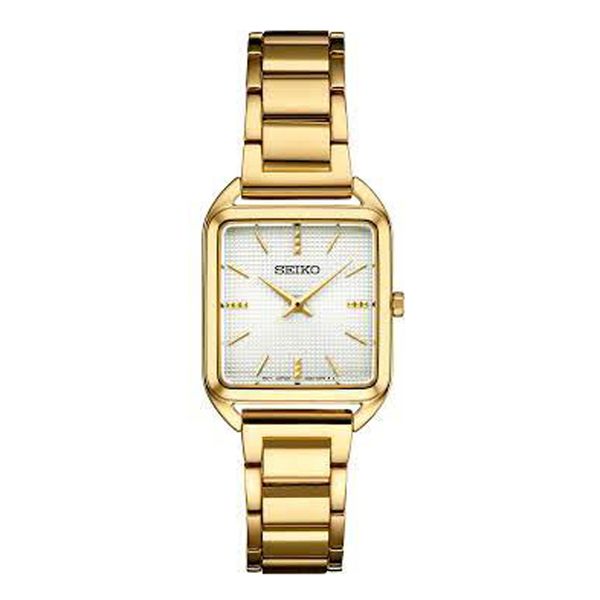 Seiko Goldtone White Dial Watch Meigs Jewelry Tahlequah, OK