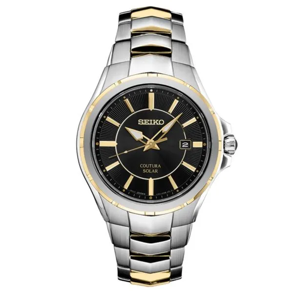 Mens Two Tone Coutura Solar Seiko Watch Meigs Jewelry Tahlequah, OK