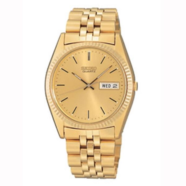 Mens Goldtone Seiko Watch Meigs Jewelry Tahlequah, OK