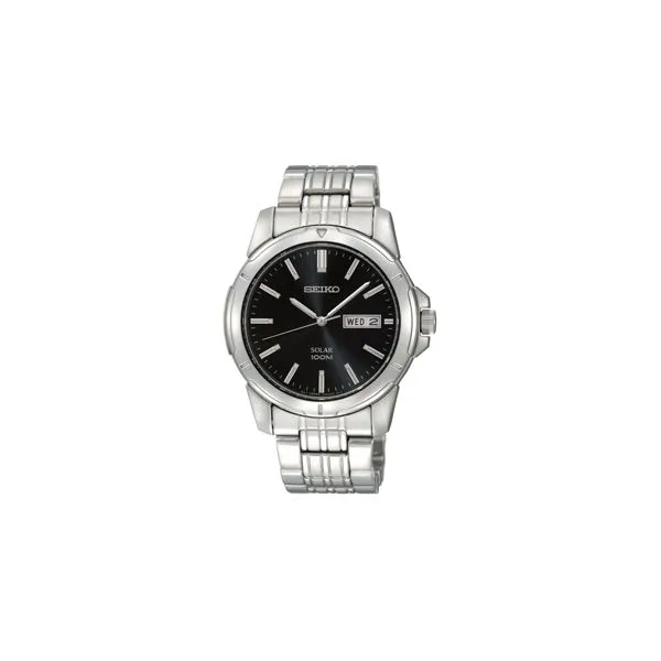 Seiko Black Dial Mens Watch Meigs Jewelry Tahlequah, OK