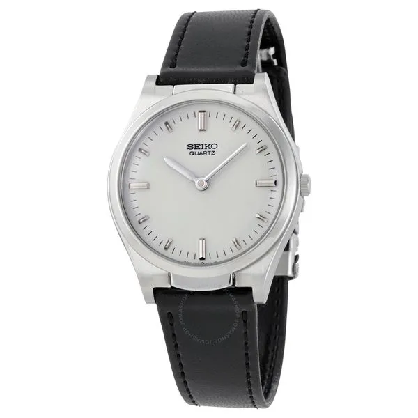 Seiko Black Leather Braille Watch Meigs Jewelry Tahlequah, OK