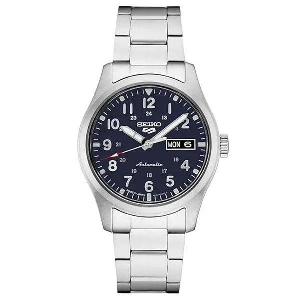 Seiko Navy Dial Automatic Watch Meigs Jewelry Tahlequah, OK