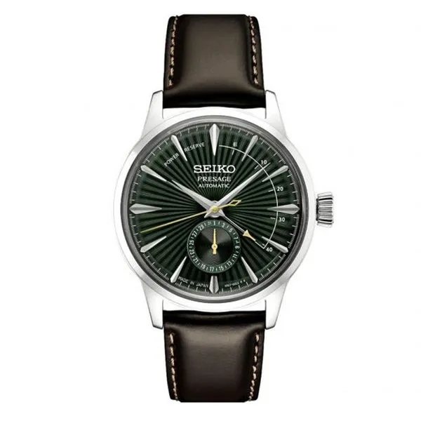 Seiko Brown Leather Watch w/Green Dial Meigs Jewelry Tahlequah, OK
