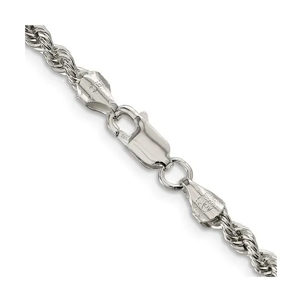 Sterling Silver 3mm Solid Rope Chain Image 2 Meigs Jewelry Tahlequah, OK