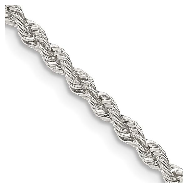 Sterling Silver 2.5mm Solid Rope Chain Meigs Jewelry Tahlequah, OK