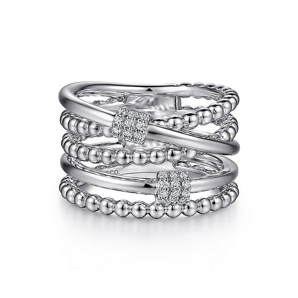 Gabriel & Co. White Sapphire Bujukan Ring Meigs Jewelry Tahlequah, OK