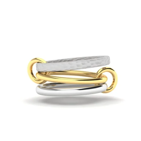 Sterling Silver & Yellow Gold IGOHIDA Linked Ring Meigs Jewelry Tahlequah, OK