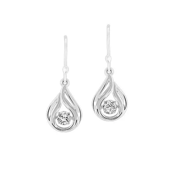 Sterling Silver Rhythm of Love Teardrop Earrings Meigs Jewelry Tahlequah, OK