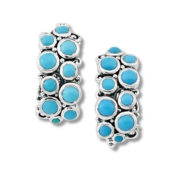 Samuel B Turquoise Cluster Earrings Meigs Jewelry Tahlequah, OK