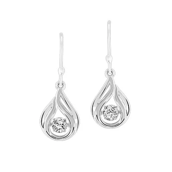 Sterling Silver Rhythm of Love Teardrop Earrings Meigs Jewelry Tahlequah, OK