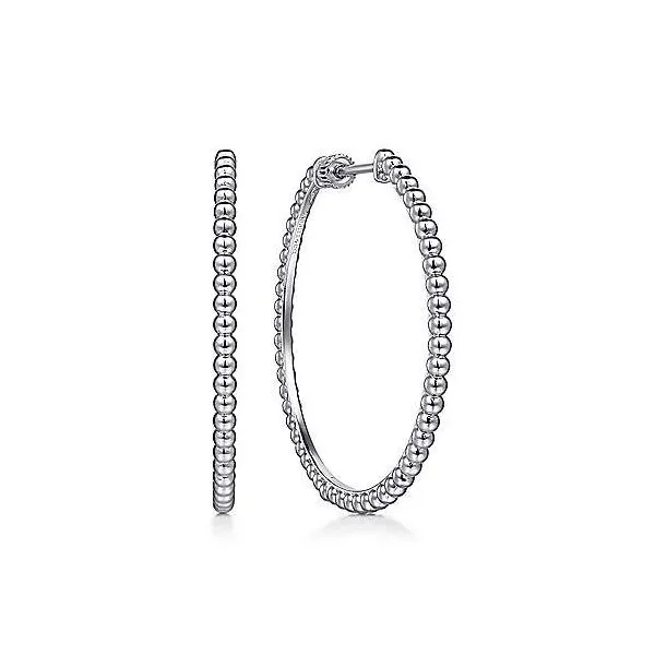 Gabriel & Co. Sterling Silver Classic Hoop Earrings Meigs Jewelry Tahlequah, OK