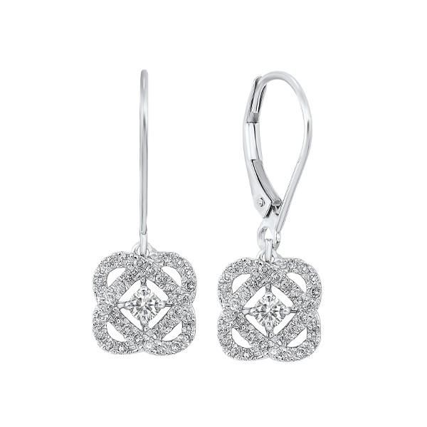 Sterling Silver Loves Crossing Diamond Earrings Meigs Jewelry Tahlequah, OK