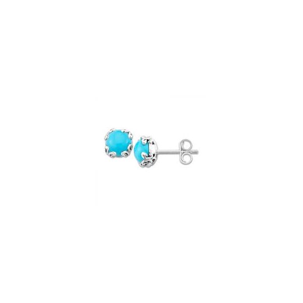Samuel B Turquoise Stud Earrings Meigs Jewelry Tahlequah, OK