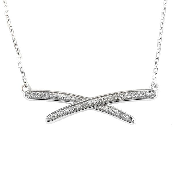 Sterling Silver Diamond X Necklace Meigs Jewelry Tahlequah, OK