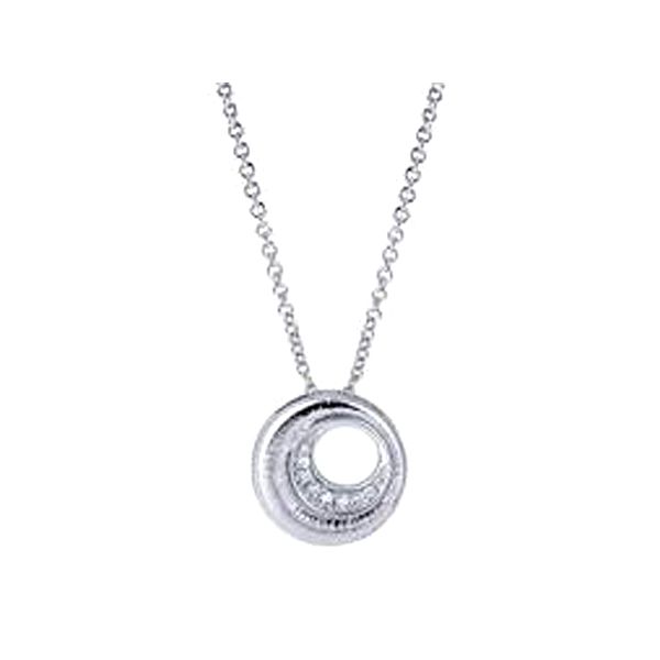 Sterling Silver .01CTW Circle Necklace Meigs Jewelry Tahlequah, OK