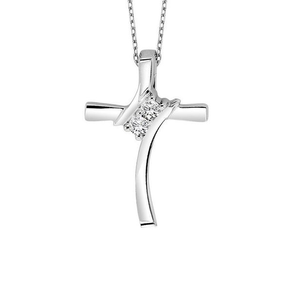 Sterling Silver Diamond Cross Necklace Meigs Jewelry Tahlequah, OK