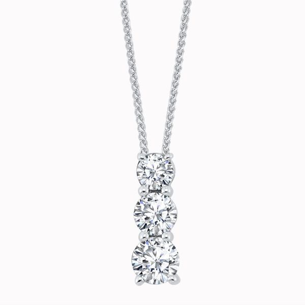 Diamond 3 Stone Necklace Meigs Jewelry Tahlequah, OK
