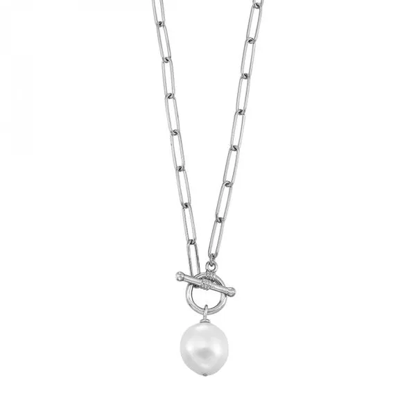 Sterling Silver Pearl w/Toggle Necklace Meigs Jewelry Tahlequah, OK