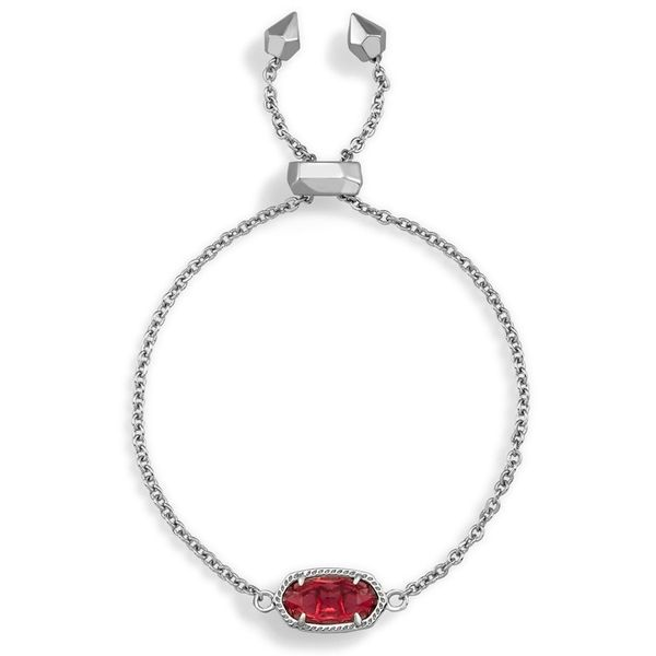 Kendra Scott Elaina Silver Adjustable Chain Bracelet In Berry Meigs Jewelry Tahlequah, OK
