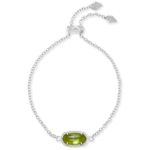 Kendra Scott Elaina Silver Adjustable Chain Bracelet In Berry Illusion Meigs Jewelry Tahlequah, OK