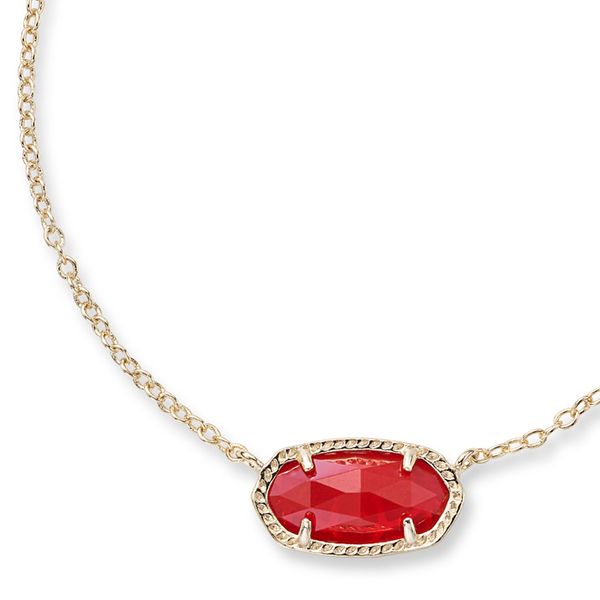 Kendra Scott Gold Plated Ruby Elisa Necklace Meigs Jewelry Tahlequah, OK