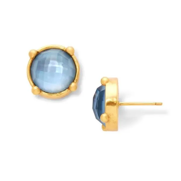 Julie Vos Honey Chalcedony Stud Earrings Meigs Jewelry Tahlequah, OK