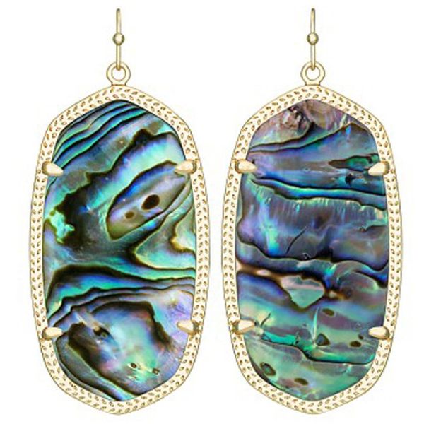 Kendra Scott Danielle Gold Drop Earrings In Abalone Shell Meigs Jewelry Tahlequah, OK