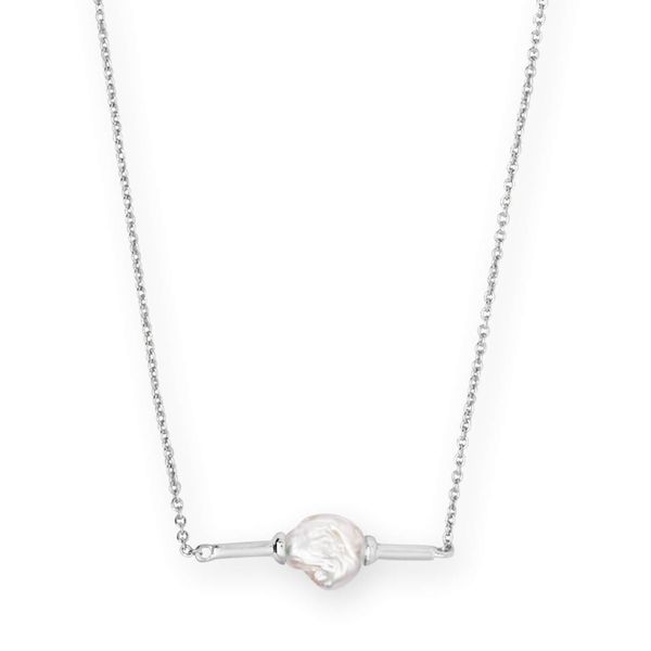 Kendra Scott Emberly Bright Silver Pendant Necklace In Pearl Meigs Jewelry Tahlequah, OK