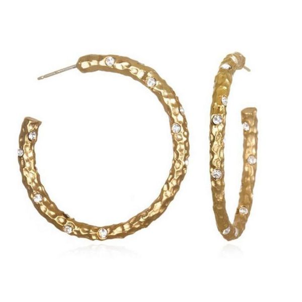 TAT2 Gold Hoop Earrings Meigs Jewelry Tahlequah, OK