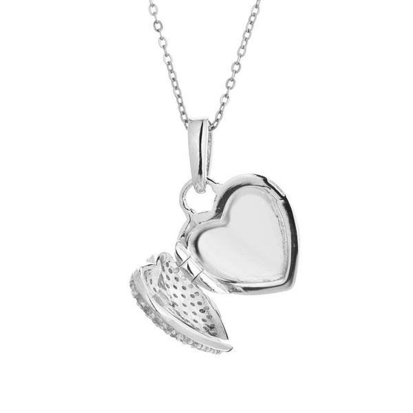 Sterling Silver Heart Locket Necklace Image 2 Meigs Jewelry Tahlequah, OK