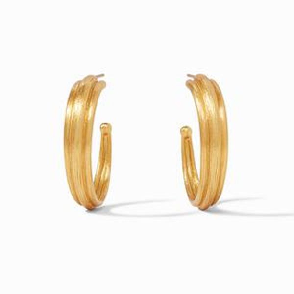 Julie Vos Gold Plated Barcelona Hoop Earrings Meigs Jewelry Tahlequah, OK