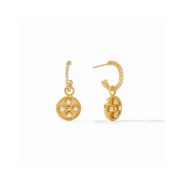 Julie Vos Paris Hoop & Charm Crystal Earrings Meigs Jewelry Tahlequah, OK