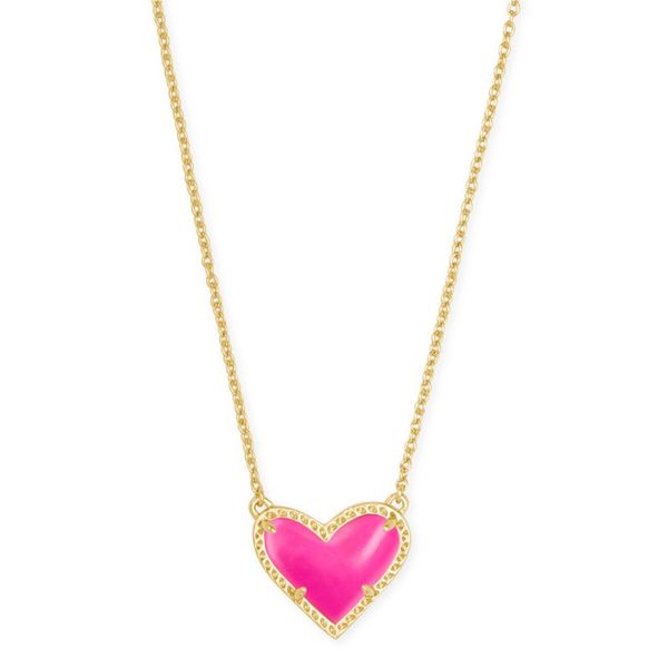 Kendra Scott Art Pink Heart Necklace Meigs Jewelry Tahlequah, OK