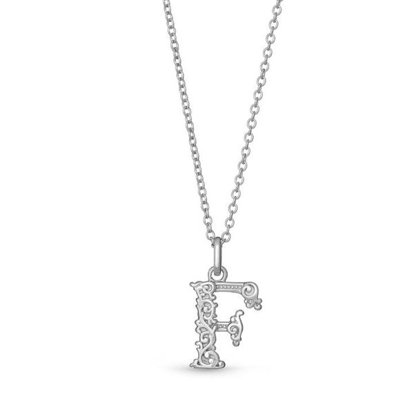 Sterling Silver Letter F Necklace Meigs Jewelry Tahlequah, OK