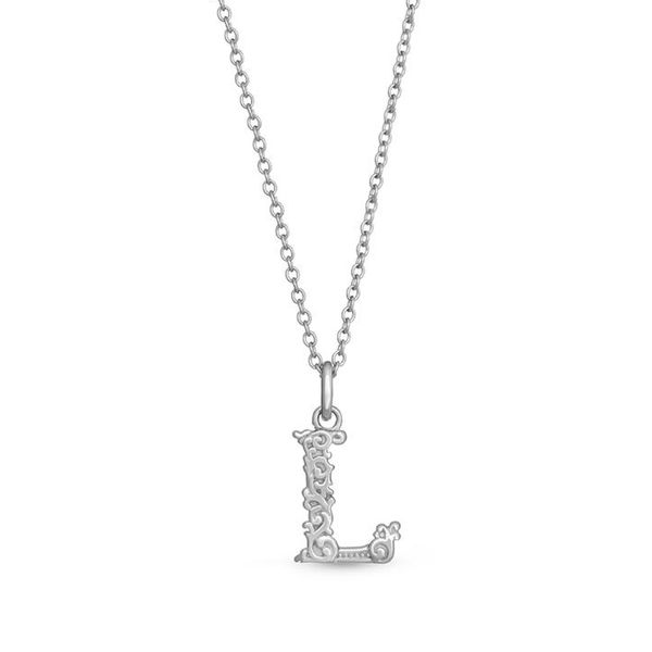 Sterling Silver Letter L Necklace Meigs Jewelry Tahlequah, OK