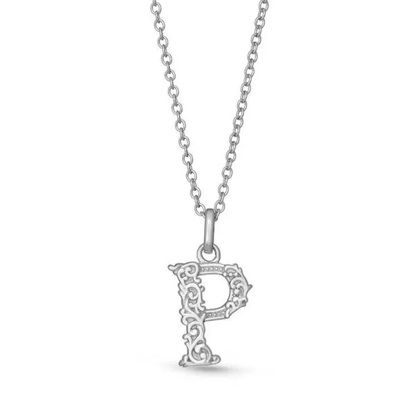 Sterling Silver Letter P Necklace Meigs Jewelry Tahlequah, OK