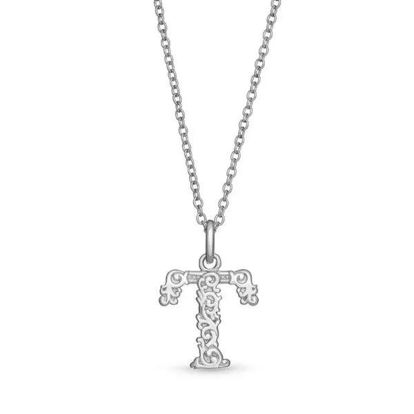 Sterling Silver Letter T Necklace Meigs Jewelry Tahlequah, OK