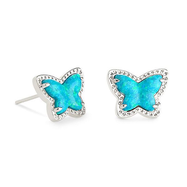 Kendra Scott Lillia Butterfly Turquoise Stud Earrings Meigs Jewelry Tahlequah, OK