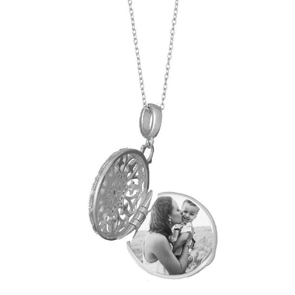 Sterling Silver Plated Sarah Locket Necklace Image 2 Meigs Jewelry Tahlequah, OK