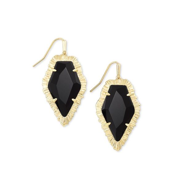 Kendra Scott Tessa Black Obsidian Drop Earrings Meigs Jewelry Tahlequah, OK