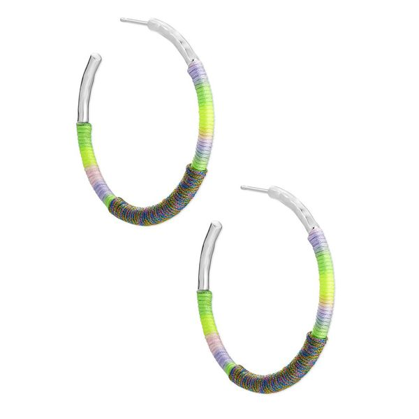 Kendra Scott Masie Hoop Lilac Mix Threaded Hoop Earrings Meigs Jewelry Tahlequah, OK