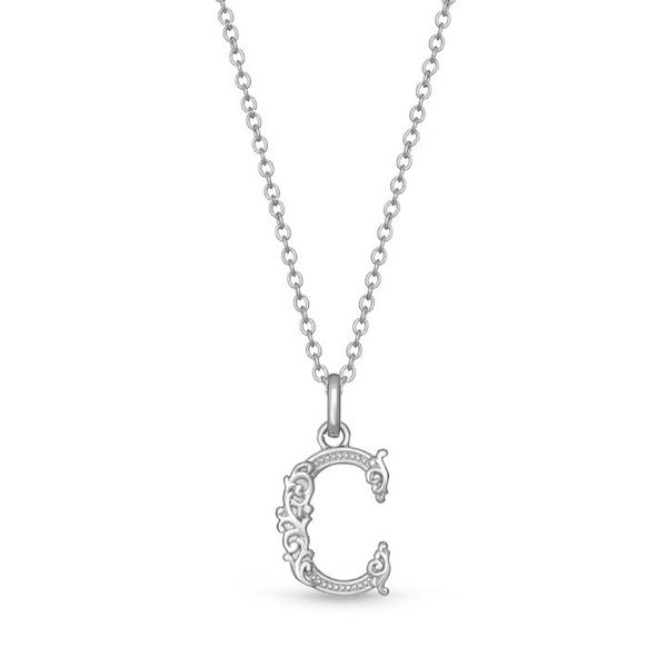 Sterling Silver Letter C Necklace Meigs Jewelry Tahlequah, OK