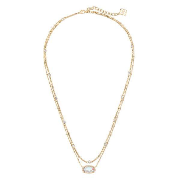 Kendra Scott Elisa Dichroic Glass Multi Strand Necklace Meigs Jewelry Tahlequah, OK