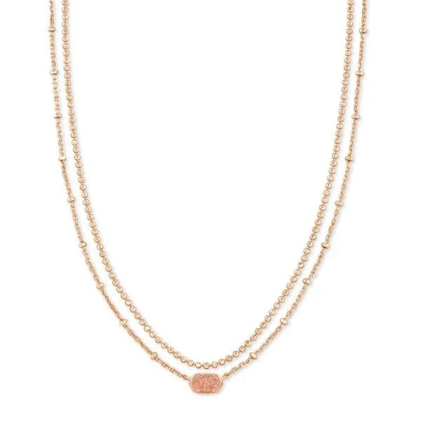 Kendra Scott Emilie Rose Drusy Multi Strand Necklace Meigs Jewelry Tahlequah, OK