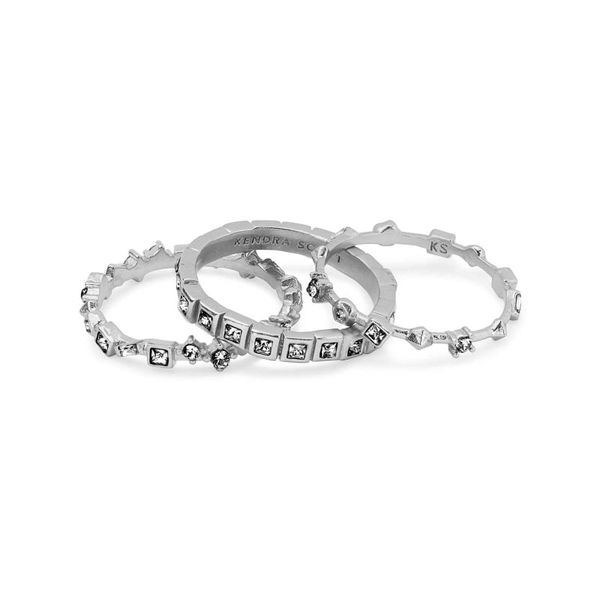 Kendra Scott Karis Gray Crystal Ring Set Meigs Jewelry Tahlequah, OK