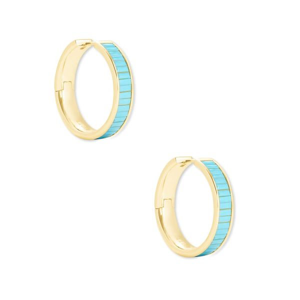 Kendra Scott Jack Turquoise Hoop Earrings Meigs Jewelry Tahlequah, OK