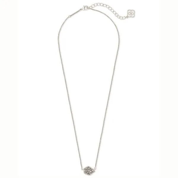 Kendra Scott Tess Platinum Drusy Necklace Image 2 Meigs Jewelry Tahlequah, OK